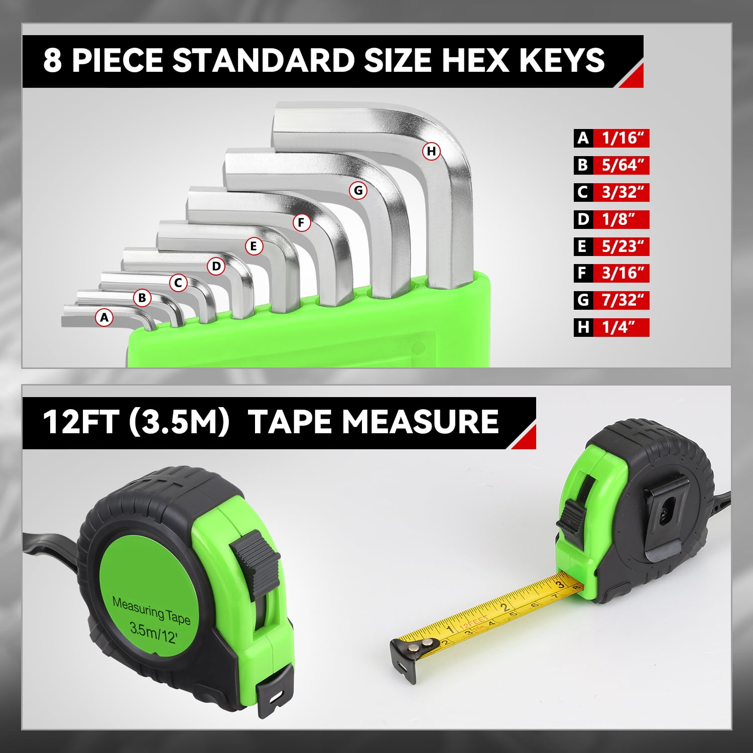 39Pcs Home Repair Hand Tool Set Toolbox Bit Drive Plier Hammer Scissor Hex Key Househeld Garage Garden Office DIY Green