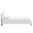 thumbnail image 4 of Modway Aurora Performance Velvet King Bed in White, 4 of 10