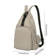 thumbnail image 3 of Cinvoph Crossbody Bags for Women Men Trendy Sling Bag Backpack Casual Chest Bag Lightweight for Daily Travel Hiking, Khaki, 3 of 6