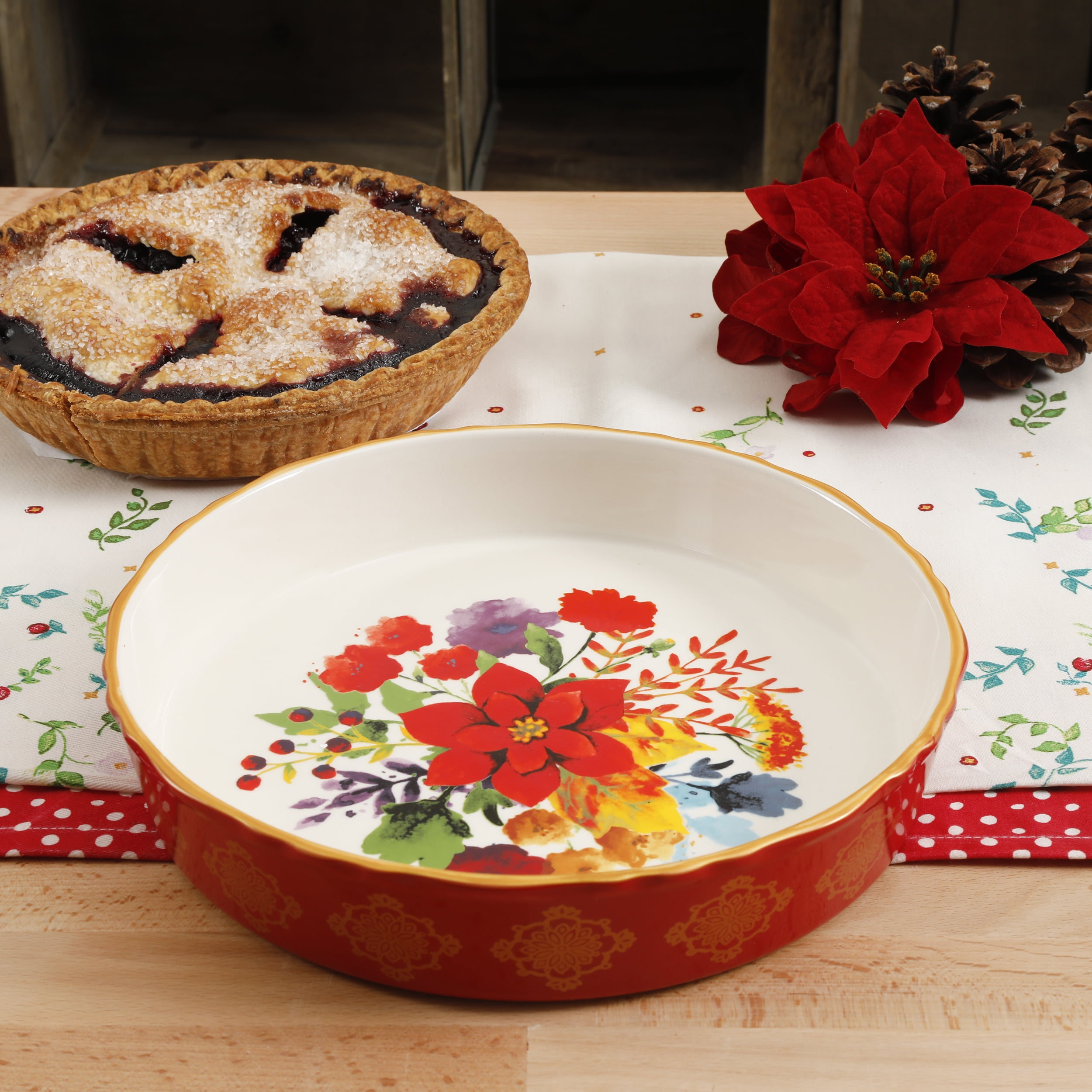 Pioneer woman pie plate outlet