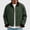 Green, variant on Mens Casual Chore Jacket Contrast Corduroy Collar Button Down Lightweight Coat with Patch Pockets Vintage Workwear Outerwear Green XL