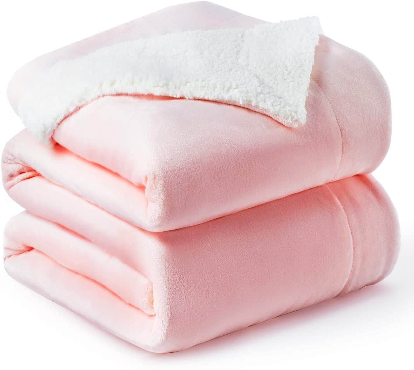 Golden Home Sherpa Fleece Blanket Queen Size Pink Plush Throw Blanket Fuzzy Soft Blanket Microfiber Walmartcom Walmartcom
