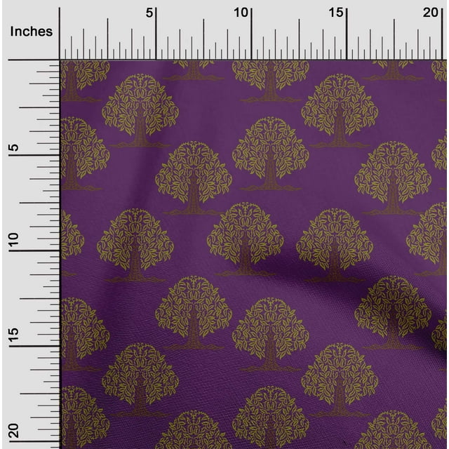 oneOone Cotton Flex Wine Fabric Floral & Flying Swan Block Sewing Craft Projects Fabric Prints By Yard 40 Inch Wide