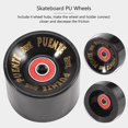 thumbnail image 4 of PUENTE 4Pcs/Set Cruiser Skateboard Wheels PU Wheels Long Board Cruiser Wheels with ABEC-9 Bearings, 4 of 5
