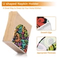 thumbnail image 3 of Ryvnso Acrylic Napkin Holder Table Kitchen Paper Tissue Organization 1 Pack Funny Character, 3 of 7