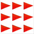 thumbnail image 1 of Bike Safety Flag Without Pole, Red Bicycle Safety Flag for Trailers & Bikes, Heavy Duty Polyester, Waterproof & Tear-Resistant for Enhanced Visibility 12PCS, 1 of 6