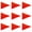 Red, variant on Bike Safety Flag Without Pole, Red Bicycle Safety Flag for Trailers & Bikes, Heavy Duty Polyester, Waterproof & Tear-Resistant for Enhanced Visibility 1PC