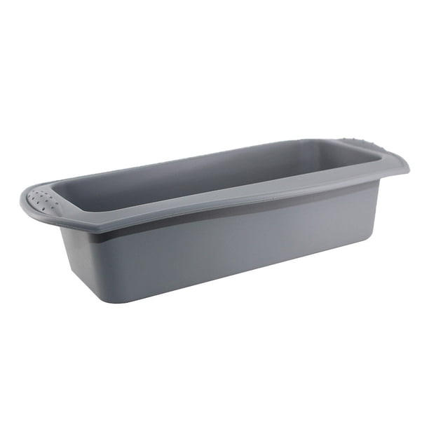 Advancent Molde Rectangular de silicona para hornear, molde para tostadas de caramelo, herramienta para hornear pan de Pascua, suministros de Herramientas y accesorios para hornear gris