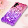 thumbnail image 6 of Compatible with Samsung Galaxy A14 5G Case Glitter Liquid Galaxy A14 5G Case for Girls Women Shiny Flowing Love Heart Clear Shockproof Case for Samsung A14 5G Liquid Lavender, 6 of 13