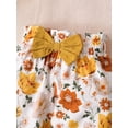 thumbnail image 5 of NZRVAWS 6 Months Infant Baby Girls Pants 9 Months Girls Floral Pants Yellow, 5 of 6