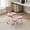 Pink-Teddy, variant on Pawverly Cross-Legged Meditation Chair with Wheels, Adjustable Height Yoga Office Chair with Lumbar Support, Ergonomic Criss Cross Desk Chair for Adults, Pink Teddy