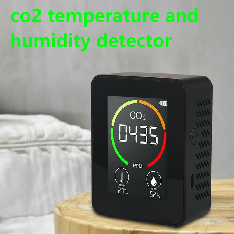 Air Monitor CO2 Meter Detector Air Quality Detector Carbon Dioxide Detector  CO2 Sensor Greenhouse Temperature Humidity Monitor