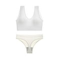 thumbnail image 1 of Ropa interior de mujer sin aros de acero, sujetador deportivo con tirantes, camiseta sin mangas y pantalones, fajas para mujer, 1 of 2