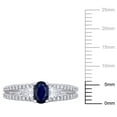 thumbnail image 2 of Everly Women's Sapphire 14K White Gold Engagement Ring, 2 of 8
