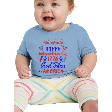 

4Th Of July Happy T-Shirt Infant -Image by Shutterstock 12 Months