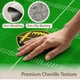 thumbnail image 6 of ODIKA 6'x9' Washable Area Rug Non-Slip, Chair-Friendly, Field Football Door Yardline Grid Center Markings Stadium Border for Dining Room, Under Table, Office Décor, 6 of 7