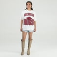 thumbnail image 3 of Women's Gameday Couture Cream Arkansas Razorbacks Oversized Fierce Focus T-Shirt, 3 of 4