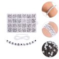 thumbnail image 3 of Small Acrylic Letter Beads Set for Jewelry Bracelets Making with Bracelet String, 3 of 6