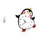 thumbnail image 1 of Reloj de pared con escultura de pingüino, estatua de resina, adorno de mesa, artesanía silenciosa, sin , diseño único, ideal para dormitorio o s, 1 of 8