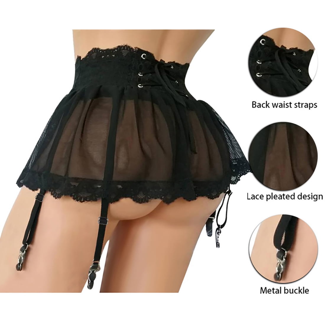 Garter belt cheap skirt