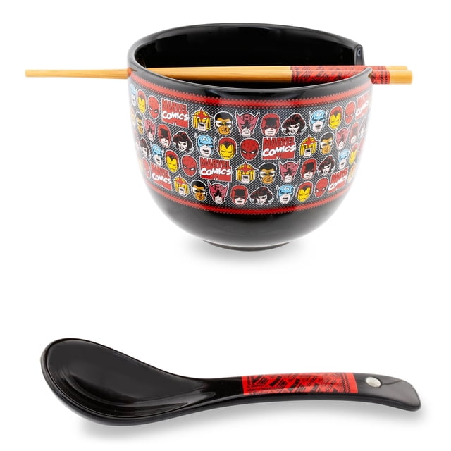 Set de vajilla Ramen de cerámica para superhéroes de Marvel Comics