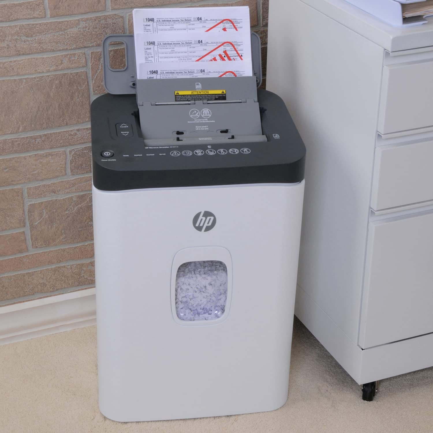 HP 91004F AF2013 200-Sheet Microcut Heavy-Duty Auto-Feed Shredder