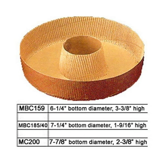 Novacart Round Disposable Paper Baking Tube Pan MC200, Case Of 360