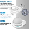 thumbnail image 4 of Geekria Support Mural Compatible avec Echo Dot 3e Gén, 4e Gén, 5e Gén avec Horloge & Alexa, Support de Haut-Parleur, 4 of 5