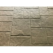 5 Ashlar Concrete Stamp Set. Slate Cement Texture Imprint Stamp Mats SM 3003