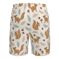 thumbnail image 6 of Naloa Squirrel And Leaves Men's Beach Shorts, Surfing shorts, Swim trunks, Quick Dry Swim Trunks for Surfing Beach Fun - Large, 6 of 9