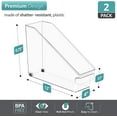 thumbnail image 6 of Sorbus Roll Out Clear Plastic Food Storage Container with Wheels & Handles (2 Count), 6 of 7