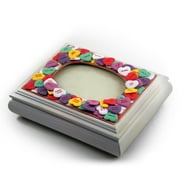 Creme Sweetheart Valentine Candy Covered Picture Frame Music Box - Under the Sea (The Little Mermaid) - SWISS