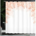 thumbnail image 3 of Ambesonne Flower Shower Curtain, Blooming Lilac Flowers Print, 69"Wx70"L, Burnt Sienna, 3 of 4