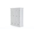 thumbnail image 5 of Novasolo Wardrobe with 3 Doors Solid Wood in White, 5 of 8