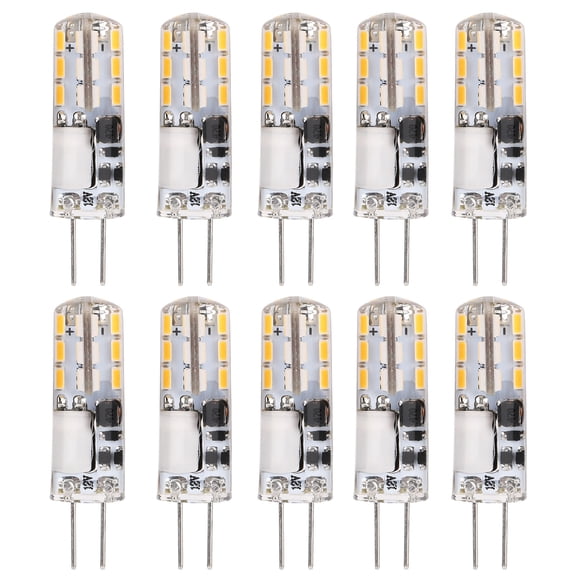 Baverta Ampoule LED Ampoule G4 Ampoules LED 24LED 1.2W Bi Pin Source de lumière pour la Maison plafonnier Applique 12V 10 pièces