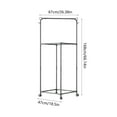 thumbnail image 3 of InsCrazy Closet Shelf Rotating Floor Standing Clothes Hanger Dormitory Clothes Rack for Living Room, Bedroom, Office, Home Workshop, 3 of 6