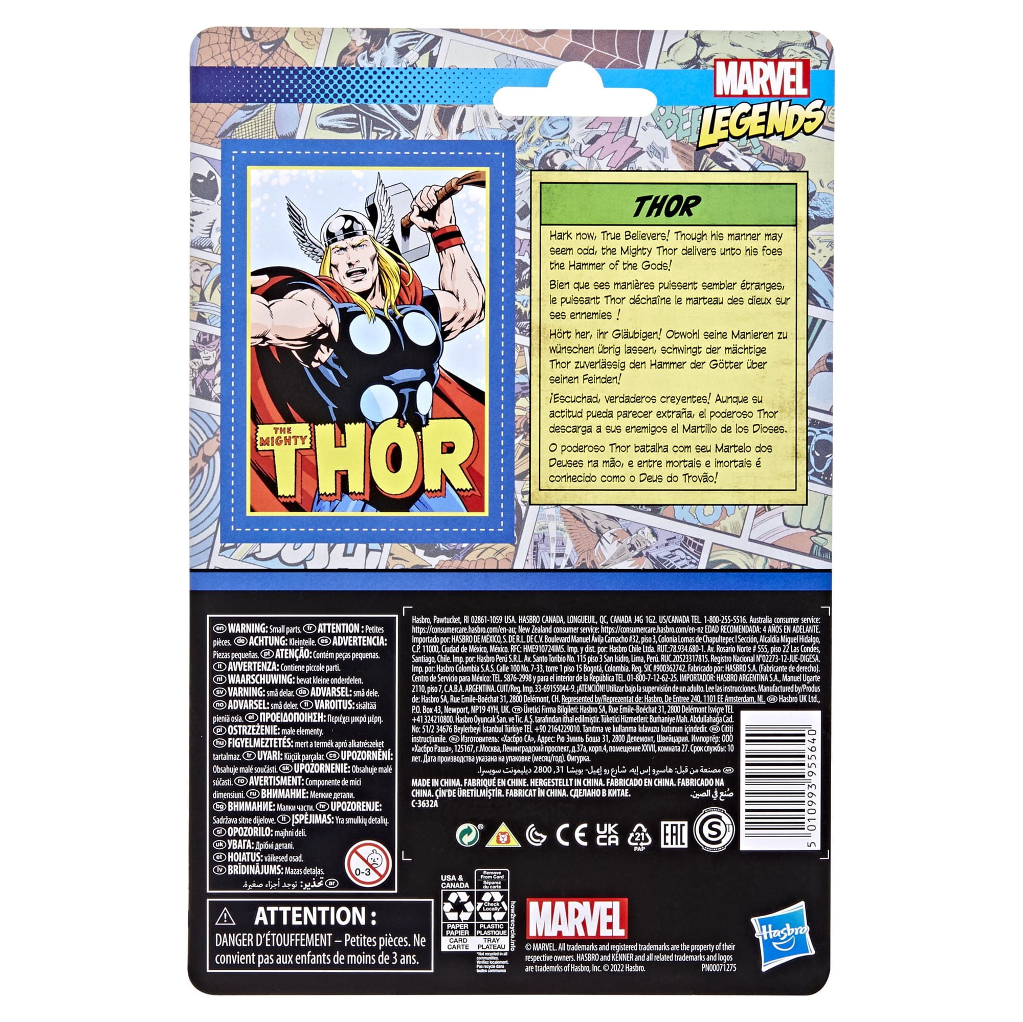 Marvel Legends Series Retro 375 Collection Thor Action Figure