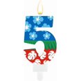 thumbnail image 1 of Tropical Cartoon Birthday Number Candle, Cartoon Flower Summer Blue and Red Candle Topper Fun & Colorful Cake Topper for Hawaiian Party Decorations Perfect for Kids‘ Birthday Cake (5), 1 of 7