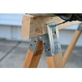 thumbnail image 5 of Century Drill & Tool 72990 2x4 Sawhorse Brackets, Set of 2, Galvanized, Compact Storage, 5 of 7