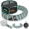thumbnail image 1 of Recinto para gatos al aire libre BETOPET con túnel para camping, 1 of 7