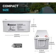 thumbnail image 4 of Renogy Deep Cycle AGM Battery 12 Volt 200Ah for RV, Solar, Marine, and Off-grid Applications, 4 Pcs, 4 of 7