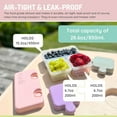 thumbnail image 2 of Melii 2 pack Puzzle Bento Box Container for Kids, 3 compartments, 2 of 5