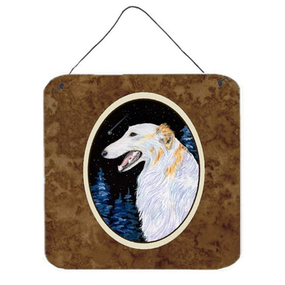 Carolines Treasures SS8626DS66 Borzoi Aluminium Metal Wall Or Door Hanging Prints