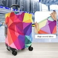 thumbnail image 3 of DODAMOUR Luggage Covers for Suitcase Tsa Approved, Travel Suitcase Cover Protector Fits 22-25 Inch Luggage, Washable Baggage Covers (M, Colorful Geometry), 3 of 6