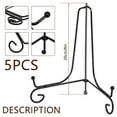 thumbnail image 2 of MesaSe 5Pcs Iron Display Stand 6inch Iron Easel Display Stand Photo Holder Stand Foldable Photo Holder Stand Multipurpose Picture Frame Display Stand Metal Frame Holders, 2 of 2