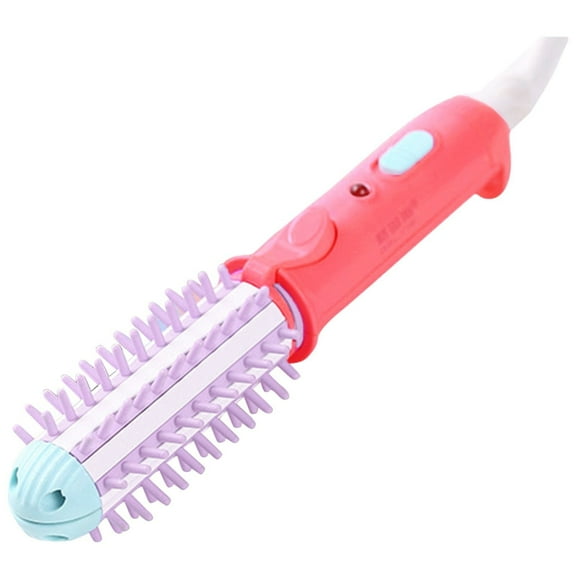 Christmas Clearance Curling Mini Curling Brush For Short Hair Anti Scald Heated Round Brush Electric Hair Ceramic Hair Tool Dryers Long Lasting Instant Heat Up For All Hair Types