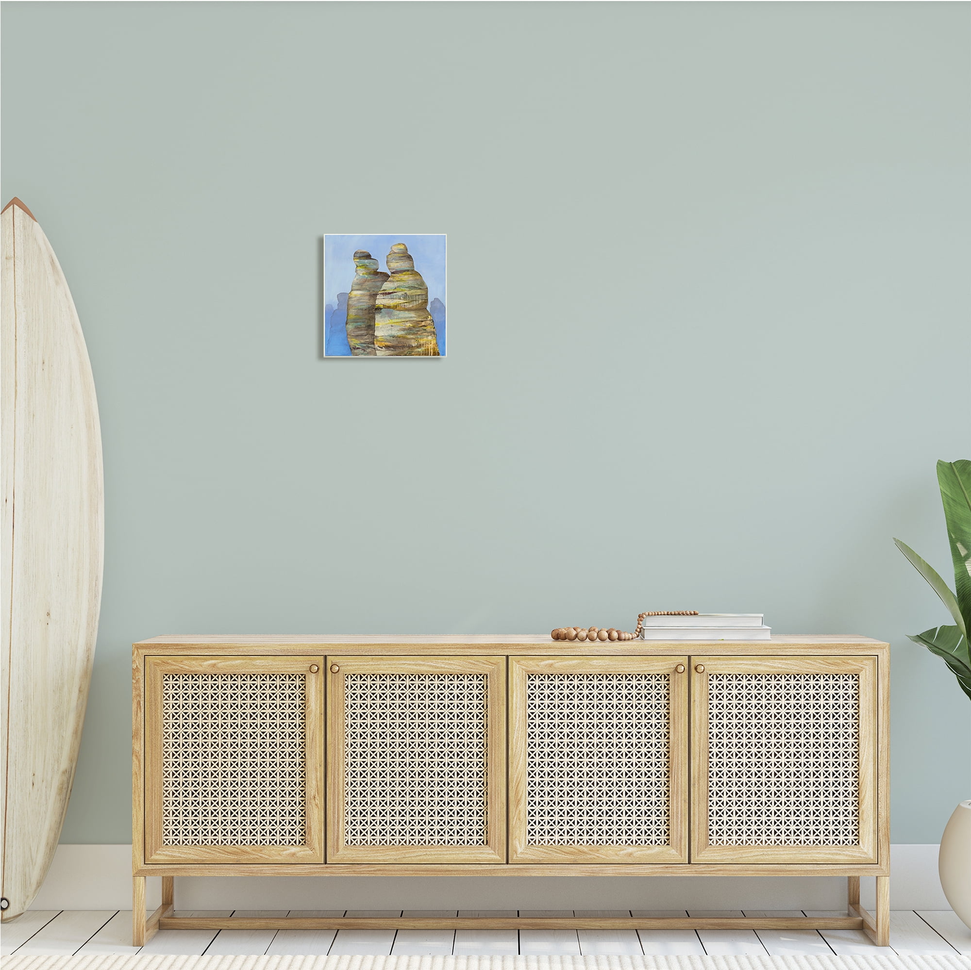 Stupell Indtries Abstract Rock Formations Distressed Patterns Nautical Cliffs,12 x 12,Design by Ruth Fromstein