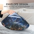 thumbnail image 4 of Yayeee Pillowcase Queen Size Set of 2 Satin Wrinkle Resistant Pillow Case, Crystal Moon, 4 of 8