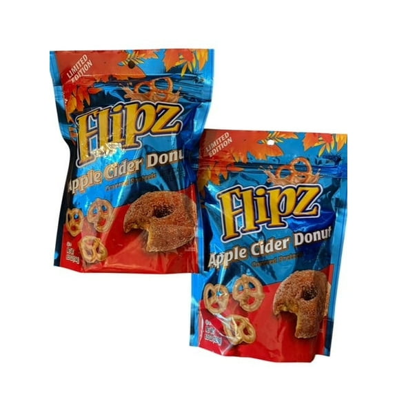 2 bags of  Apple Cider Donut Flavored Covered Pretzels
