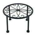 thumbnail image 2 of kchsji Heavy Duty Iron Plant Stand Rustproof Metal Flower Pot Holder Strong Load Bearing 300lbs Stable Anti-Slip Indoor Outdoor Garden Potted Plant Rack Decorative Display, 2 of 9